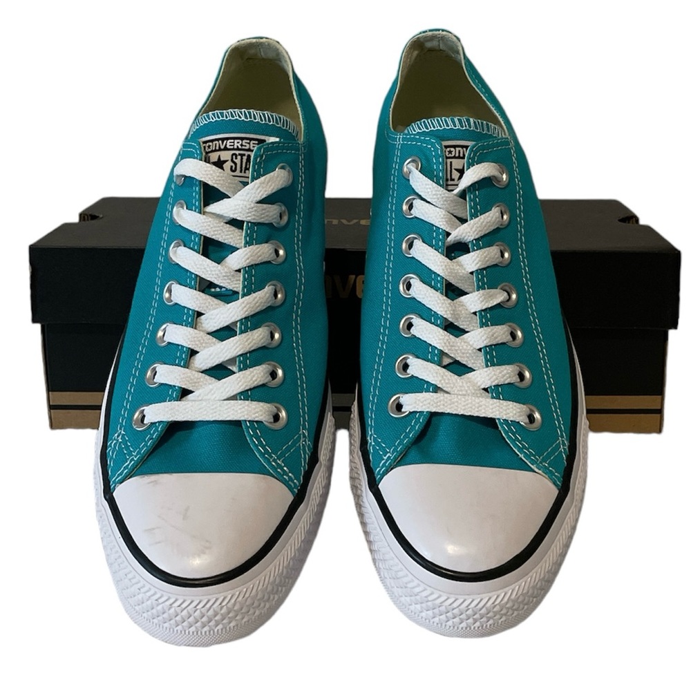 Converse All Stars Teal Blue Canvas Sneakers Size 11
